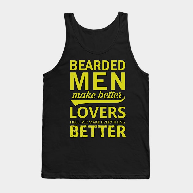 Bearded Men Tank Top by Dojaja